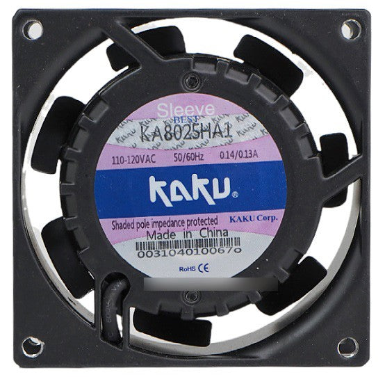 KAKU KA8025HA1 110/120V 0.14/0.13A Cooling Fan KAKU KA8025HA1 110/120V 0.14/0.13A Cooling Fan